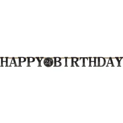 Letterslinger personaliseerbaar Sparkling Celebration goud/zilver