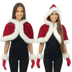 Luxe Kerst Cape kort