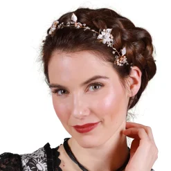 Luxe Oktoberfest haarband Bloemen