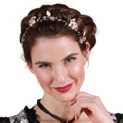 Luxe Oktoberfest haarband Bloemen