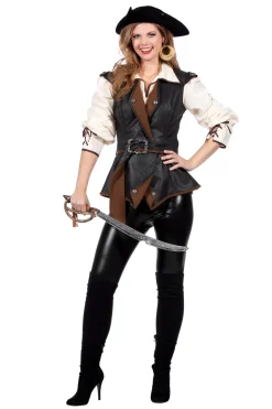 Luxe piraten jas dames