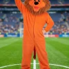 Mascotte Kostuum Oranje Leeuw