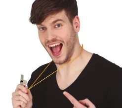 Metalen scheidsrechter fluitjes 4st