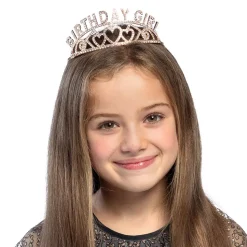 Metalen tiara Birthday Girl