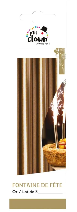 Metallic ijsfontein 3st