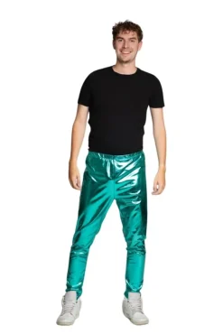Metallic disco broek unisex