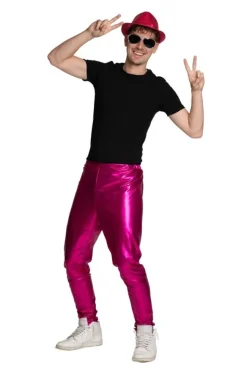 Metallic disco broek unisex