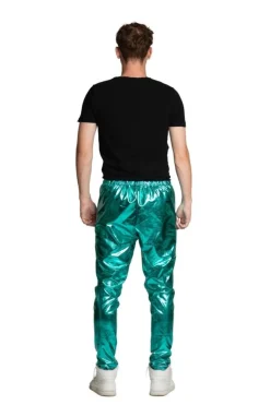 Metallic disco broek unisex