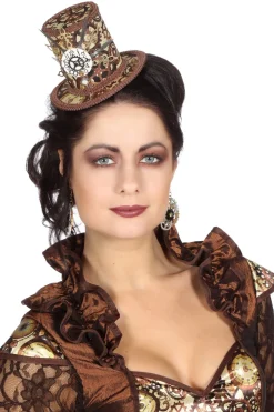 Minihoedje Steampunk met klok