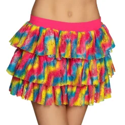 Minirokje Lace neon