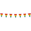 Mini vlaggenlijn regenboog 3m