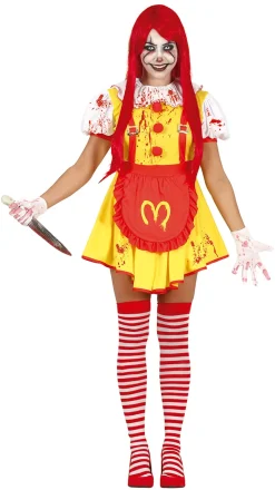 Miss McKiller clown kostuum dames