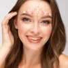 Moon Face jewels - Glow in the Dark Pink Flamingo