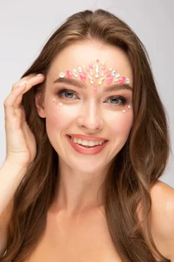 Moon Face jewels - Glow in the Dark Pink Flamingo