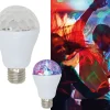 Multicolour Disco LED lamp E27 fitting