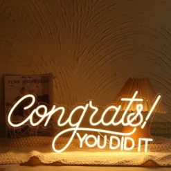 Neon LED Sign Congrats You Did It