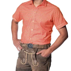 Oktoberfest blouse korte mouwen oranje