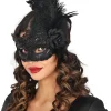Oogmasker Black Feathers