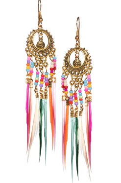 Oorbellen Hippie Veertjes
