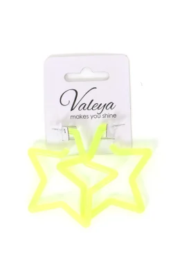 Oorbellen Neon Party Star