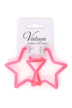 Oorbellen Neon Party Star