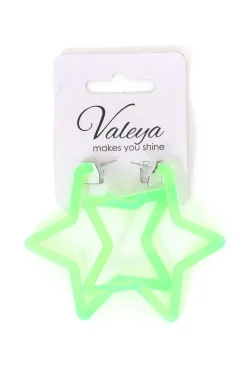 Oorbellen Neon Party Star