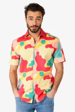 OppoSuits Coral Camo blouse kort