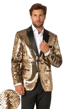 OppoSuits Groofy Gold Sequins colbert heren