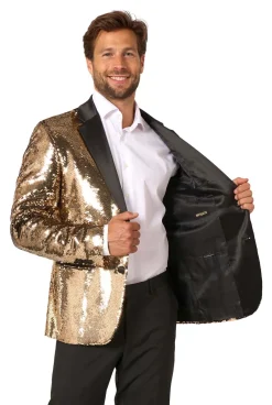 OppoSuits Groofy Gold Sequins colbert heren