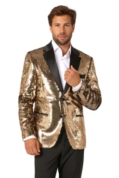 OppoSuits Groofy Gold Sequins colbert heren