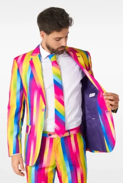 OppoSuits Rainbow glaze heren kostuum