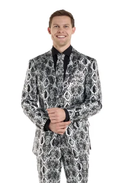 OppoSuits Silver Snake kostuum heren