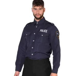 Overhemd Politie blauw