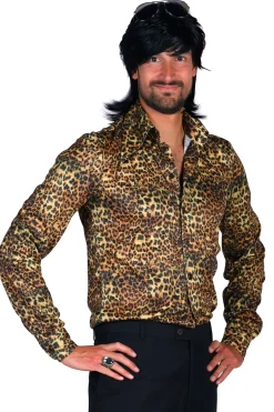 Panterprint blouse heren