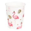 Papieren bekertjes Flamingo 10st