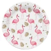 Papieren bordjes Flamingo 10st