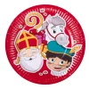 Papieren bordjes Sinterklaas 10st