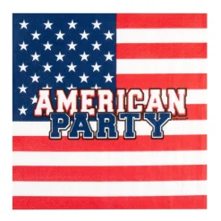 Papieren Servetten American Party 20st