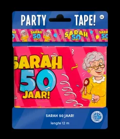 Party Tape - Sarah 50 jaar cartoon