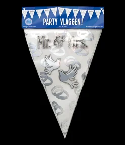 Party Vlaggen - Mr. & Mrs.
