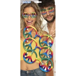 Partybril Peace set van 3
