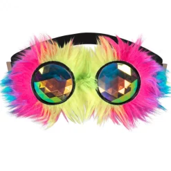 Partybril regenboog rave