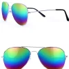 Pilotenbril regenboog glazen