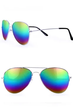 Pilotenbril regenboog glazen