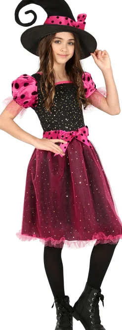 Pink Witch kostuum voor kinderen