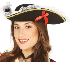 Piratenhoed Tricorn kant