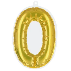 Plakbare folieballon cijfers goud