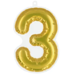 Plakbare folieballon cijfers goud