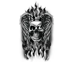 Plakbare Tattoos Skull