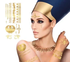 Plaktattoos Egypte goud